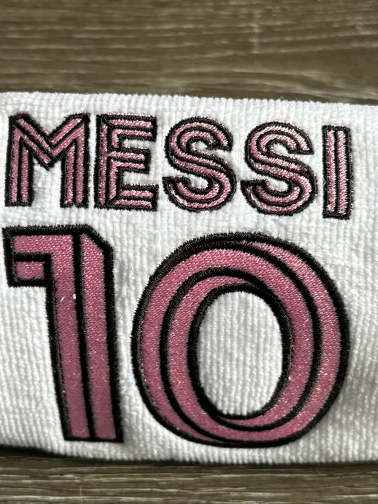 Iconic MESSI #10 Logo Embroidered Fitness Towel
